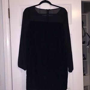 black velvet sheer top kenzie dress